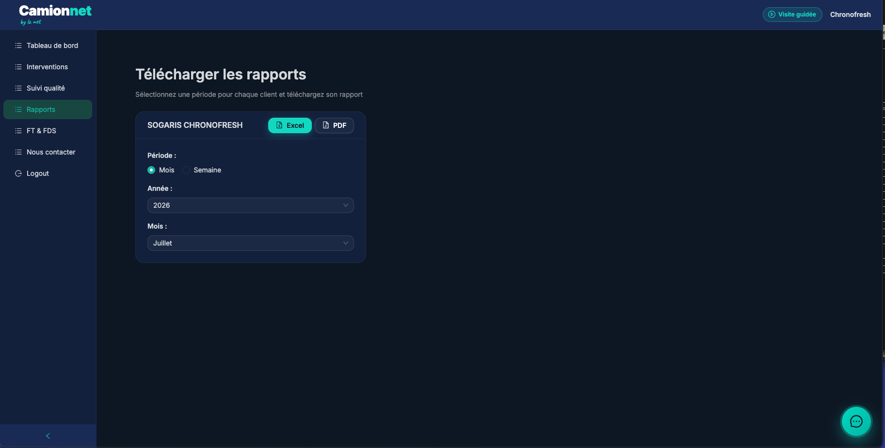 Page Rapports